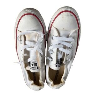 Converse Chuck Taylor All Star Shoreline White‎ Canvas Slip On Womens 8